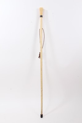 Lot 862 - 19th century whale-bone walking stick