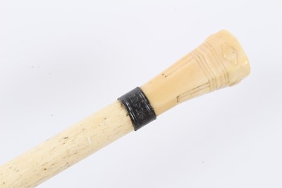 Lot 862 - 19th century whale-bone walking stick