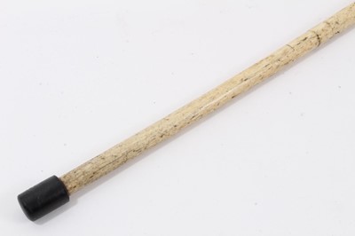 Lot 862 - 19th century whale-bone walking stick