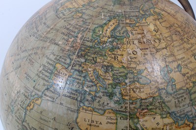Lot 2509 - Geographic Terrestrial Globe on turned wooden stand