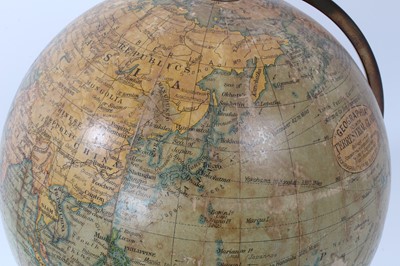 Lot 2509 - Geographic Terrestrial Globe on turned wooden stand