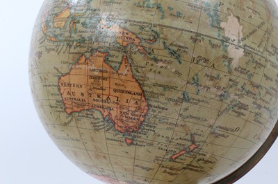 Lot 2509 - Geographic Terrestrial Globe on turned wooden stand