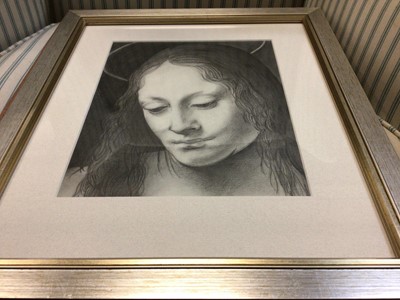 Lot 511 - Pencil portrait sketch and pictures by Ian Fryers, Carol Edgar and Barbara Pearson (5)