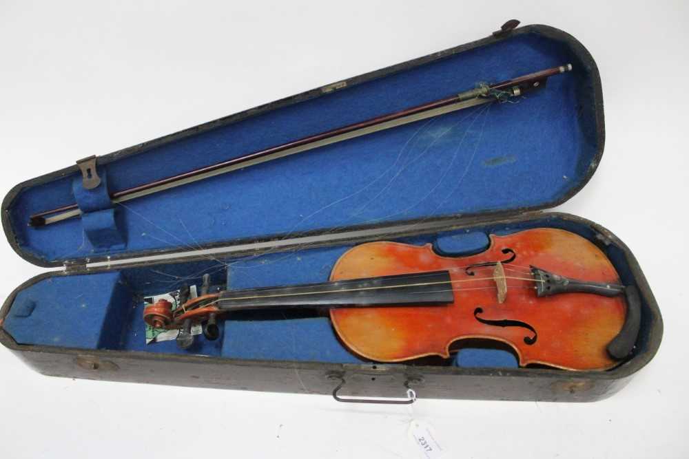 Lot 2317 - Two Violins in cases