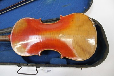 Lot 2317 - Two Violins in cases