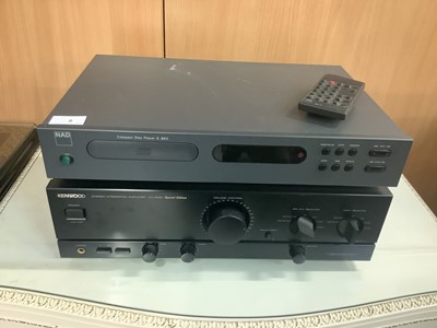 Lot 8 - Kenwood Stereo Integrated Amplifier KA-3020 Special Edition & NAD Compact Disc Player C 521i