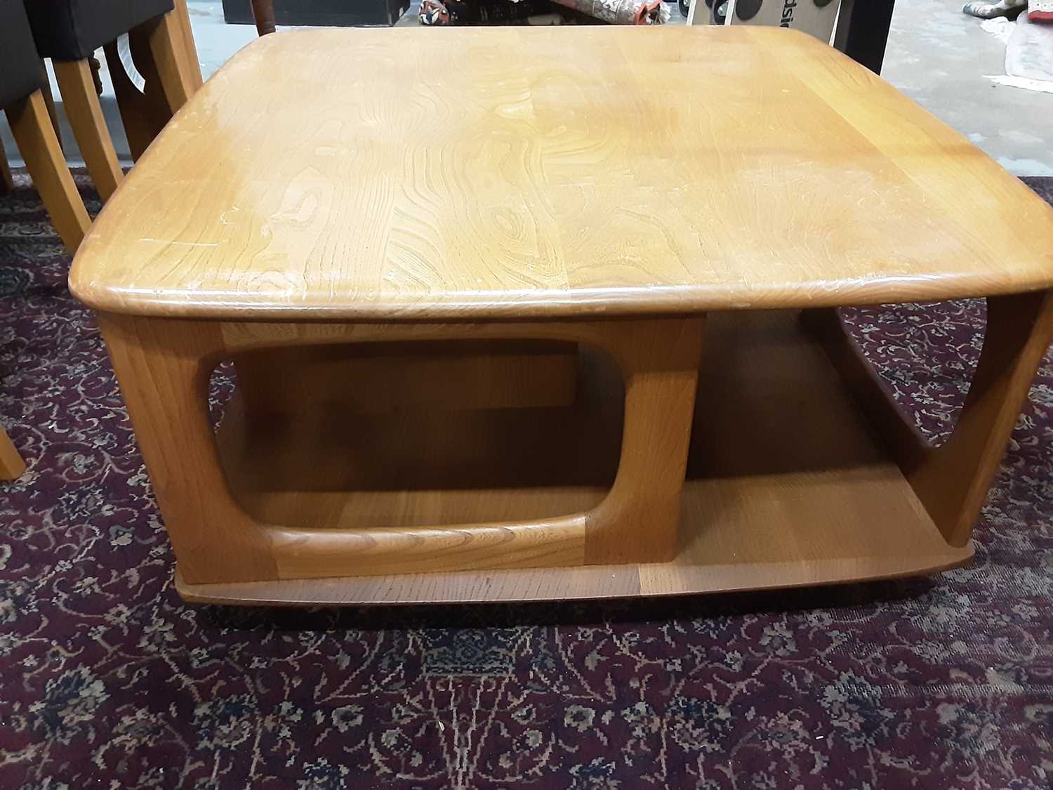 Lot 1035 Good quality Ercol two tier coffee table