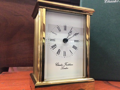 Lot 97 - Charles Frodsham brass cased carriage clock in original box