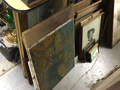 Lot 357 - Large group of assorted pictures and prints to include watercolours and oils