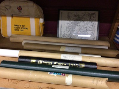 Lot 535 - Scrolls, maps and ephemera