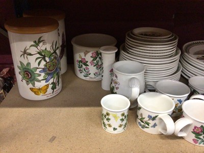 Lot 549 - Portmeirion The Botanic Garden tea and diner ware, plus storage jars