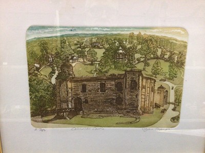 Lot 551 - Glynn Thomas limited edition print 17/50, "Colchester Castle", framed and glazed