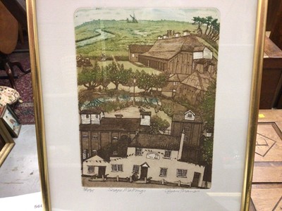 Lot 552 - Glynn Thomas limited edition print 98/175, "Snape Maltings", framed and glazed