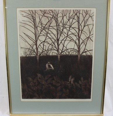 Lot 1136 - *Richard Bawden (b.1936) limited edition print No. 36/75, "The Glade", signed, 40cm x 50cm, framed and glazed