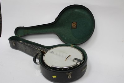 Lot 2353 - Vega tenor banjo, probably 1920s, cased