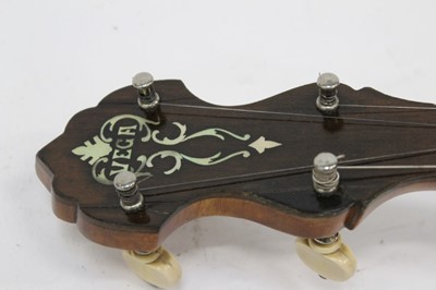 Lot 2353 - Vega tenor banjo, probably 1920s, cased