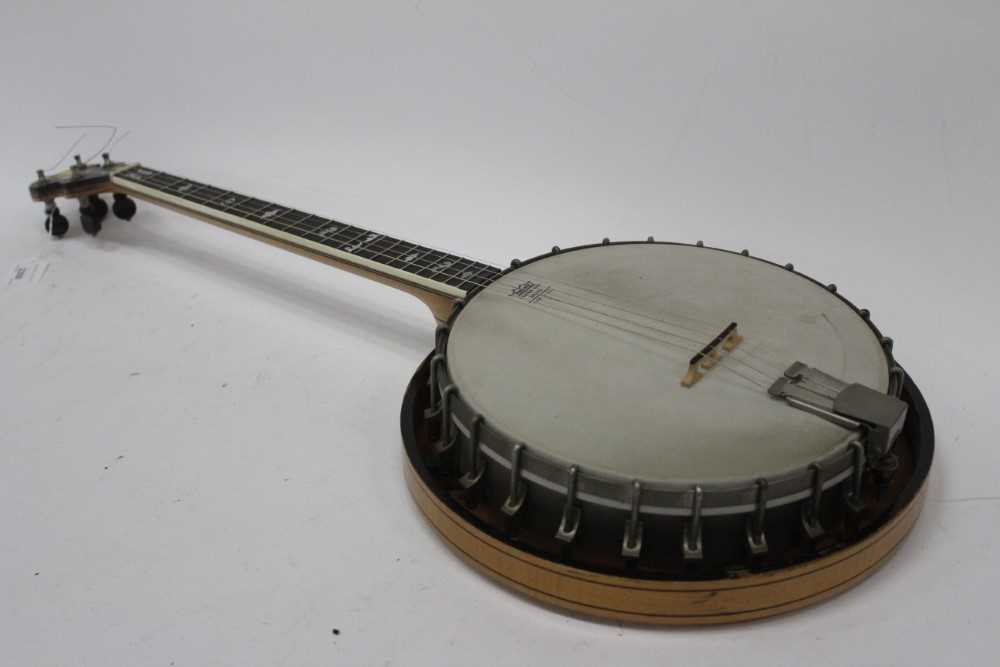 Lot 2350 - Four-string tenor banjo