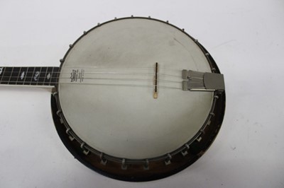 Lot 2350 - Four-string tenor banjo