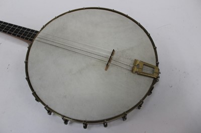 Lot 2348 - John Alvey Turner plectrum banjo with large head