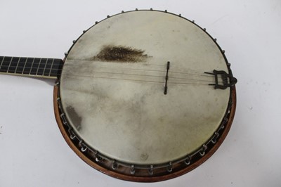 Lot 2349 - Unsigned plectrum banjo