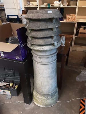 Lot 1059 - Large decorative chimney pot, 130cm high