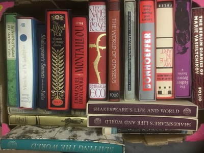 Lot 482 - Good collection of Folio Society books. (2 Boxes)