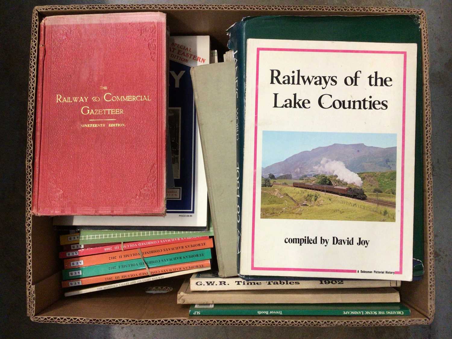 Lot 224 - Collection of books relating to railways (1 box)