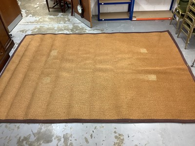 Lot 1065 - Large modern seagrass rug, 367cm x 261cm