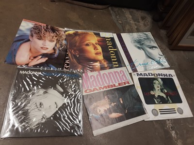 Lot 119 - Large quantity of records, mostly 80s, including a large number of Madonna, together with Prince, Kate Bush, George Michael, Kylie Minogue, etc (7 boxes)