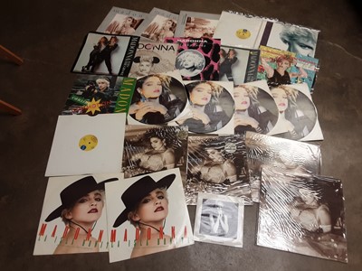 Lot 119 - Large quantity of records, mostly 80s, including a large number of Madonna, together with Prince, Kate Bush, George Michael, Kylie Minogue, etc (7 boxes)