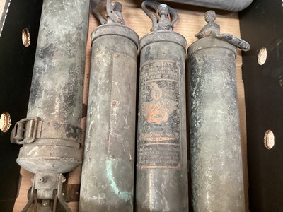 Lot 2104 - Quantity of antique fire extinguishers