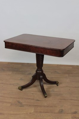 Lot 1341 - Regency mahogany side table