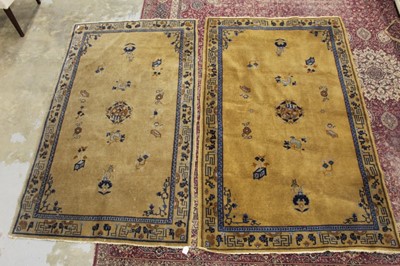 Lot 1427 - Pair 1930s Chinese carpets