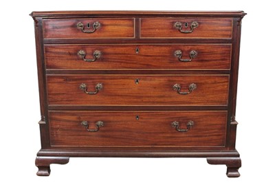 Lot 1345 - Good early George III mahogany chest