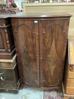 Lot 893 - Georgian-style Bowfront cabinet