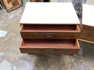 Lot 929 - Pair bedside tables