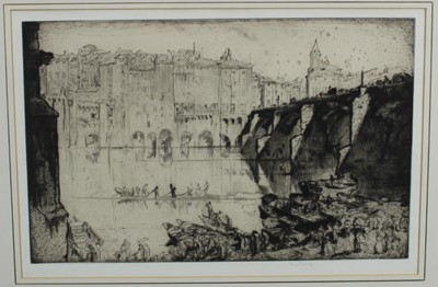 Lot 219 - *Sir Frank Brangwyn (1867-1956) etching, 'Albi', signed and dated '26