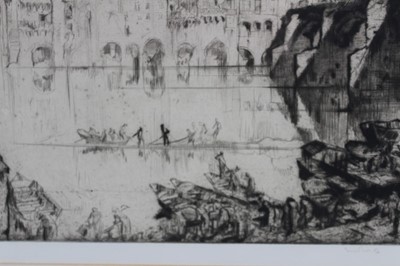 Lot 343 - *Sir Frank Brangwyn (1867-1956) etching, 'Albi', signed and dated '26