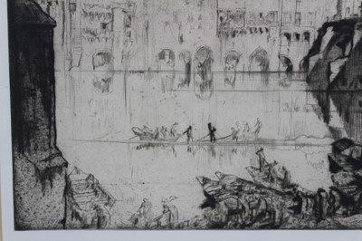 Lot 112 - *Sir Frank Brangwyn (1867-1956) etching, 'Albi', signed and dated '26