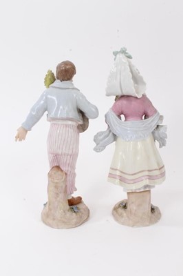 Lot 206 - A pair of Continental porcelain figures