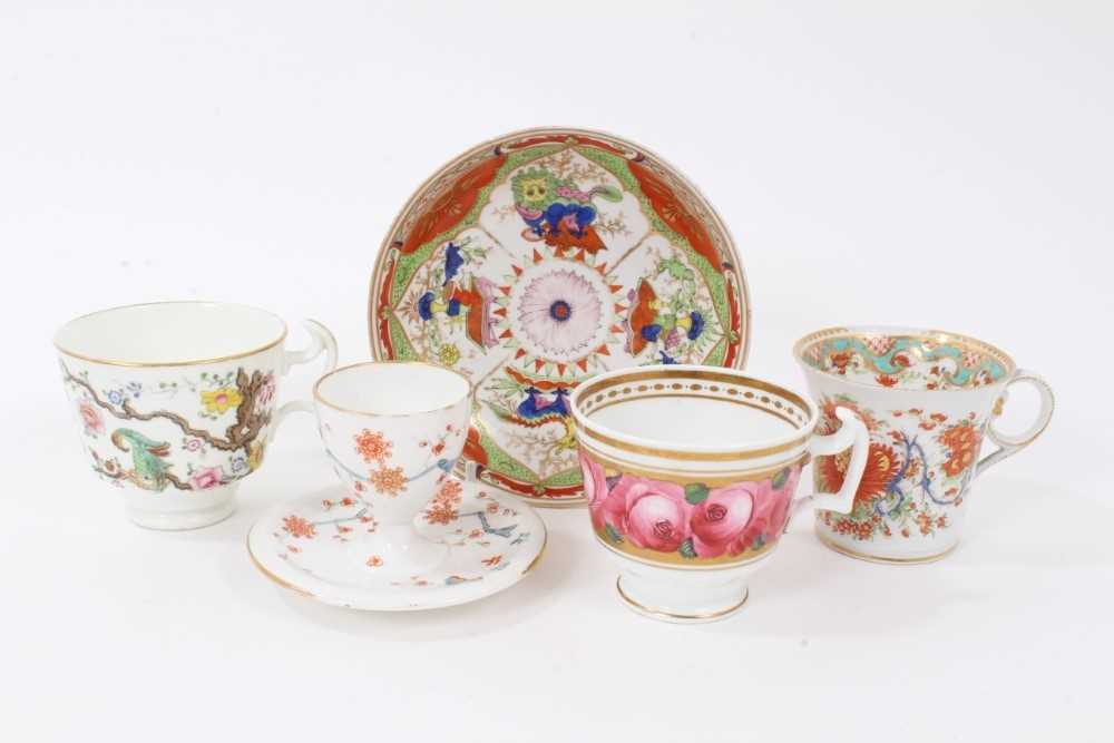 Lot 127 - A Bloor Derby egg cup, a Swansea coffee cup and other items