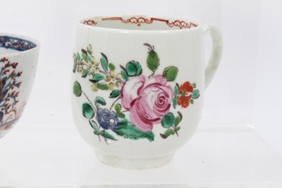 Lot 118 - A Liverpool polychrome coffee cup, and three tea bowls
