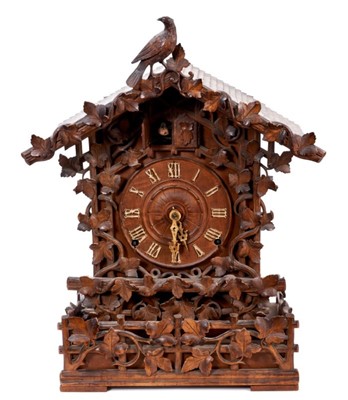 Lot 971 - Large late 19th century Black Forest cuckoo clock retailed by Camerer Kuss & Co.