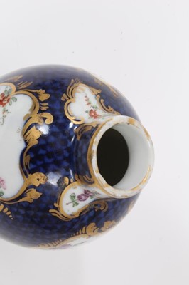 Lot 198 - A Continental porcelain tea canister and cover, in Worcester style