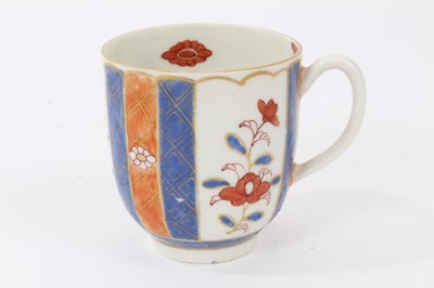 Lot 197 - A Worcester Giles decorated Imari style coffee cup, circa 1770. 
Provenance: Zorensky Collection