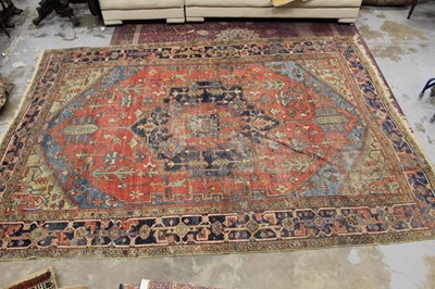 Lot 1425 - Antique Heriz carpet