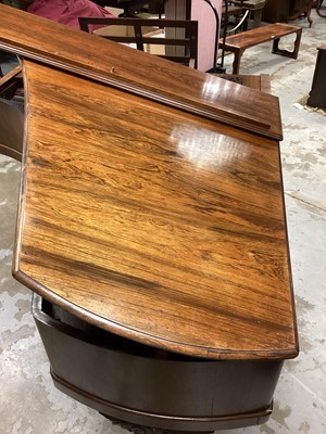 Lot 1360 - 19th century rosewood boudoir grand piano by John Broadwood &. Sons