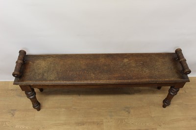 Lot 1370 - Victorian oak window seat