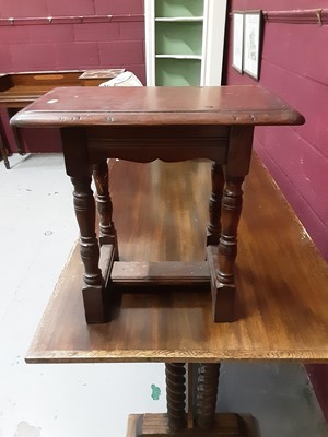 Lot 856 - 17th century style oak joint stool