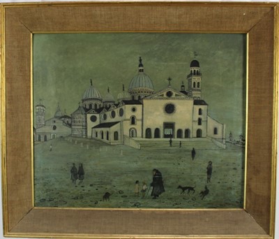 Lot 1076 - *Hanna Weil (b. 1921) oil on board, Santa Guistina, Padua I, signed